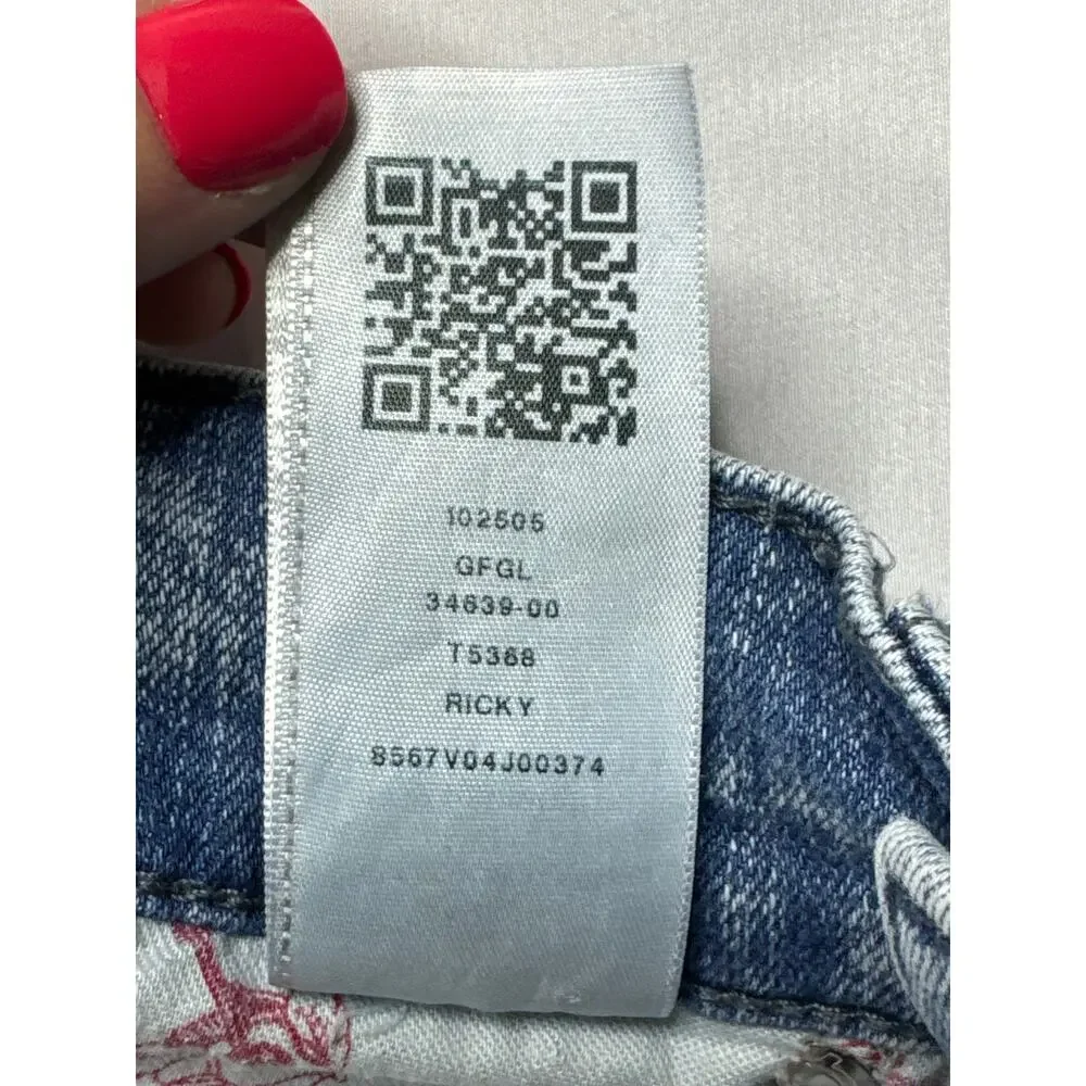 True Religion Men's Ricky Relaxed Straight Leg Blue Denim Jeans - 29 (29x28.5)